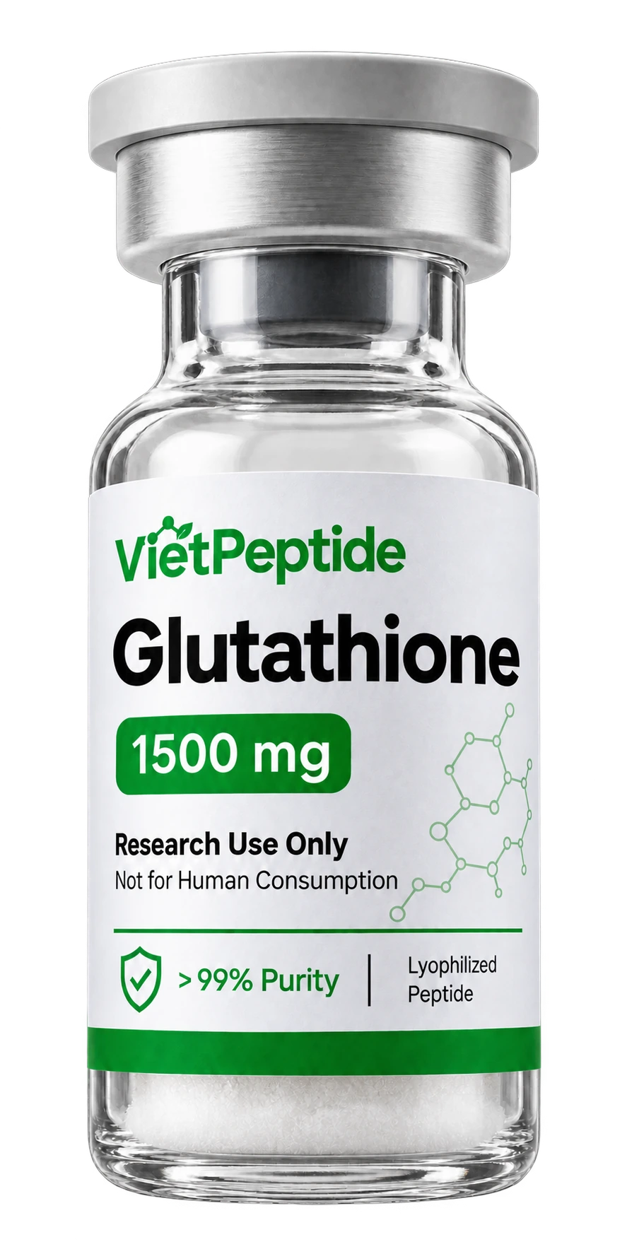 Glutathione 1500 mg — lọ nghiên cứu VietPeptide