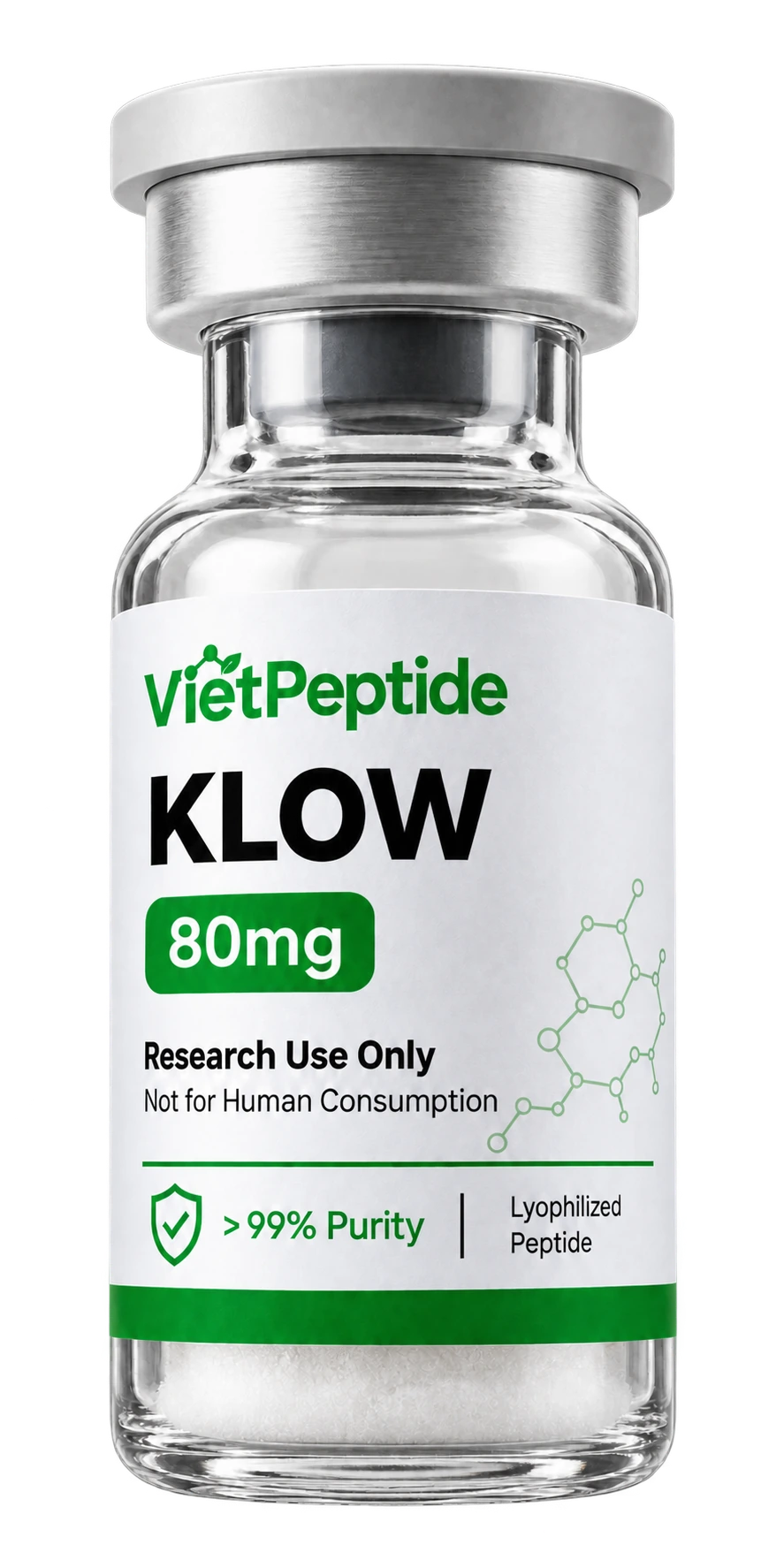 KLOW 80 mg research vial