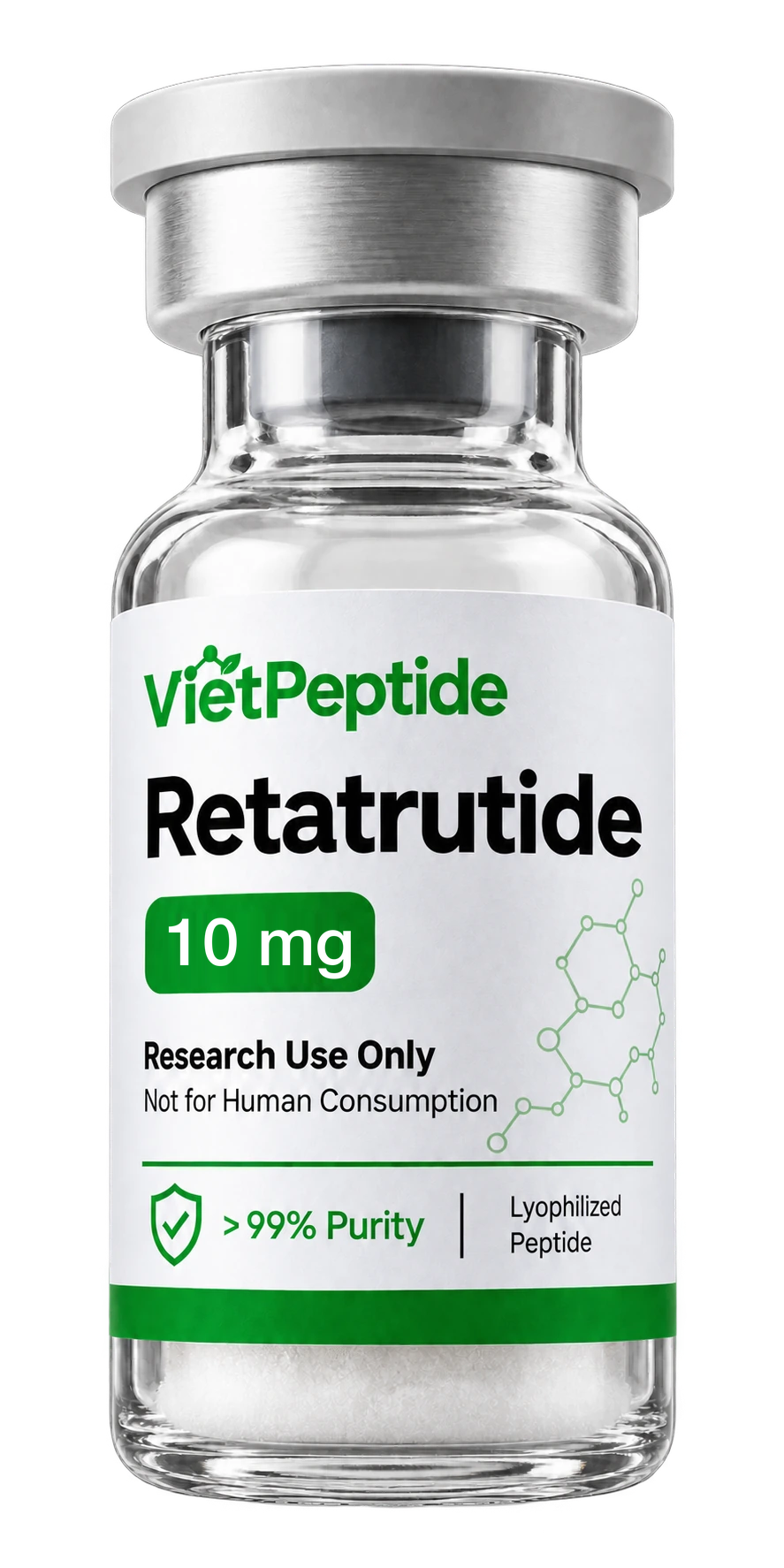 Retatrutide 10 mg / 20 mg research vial